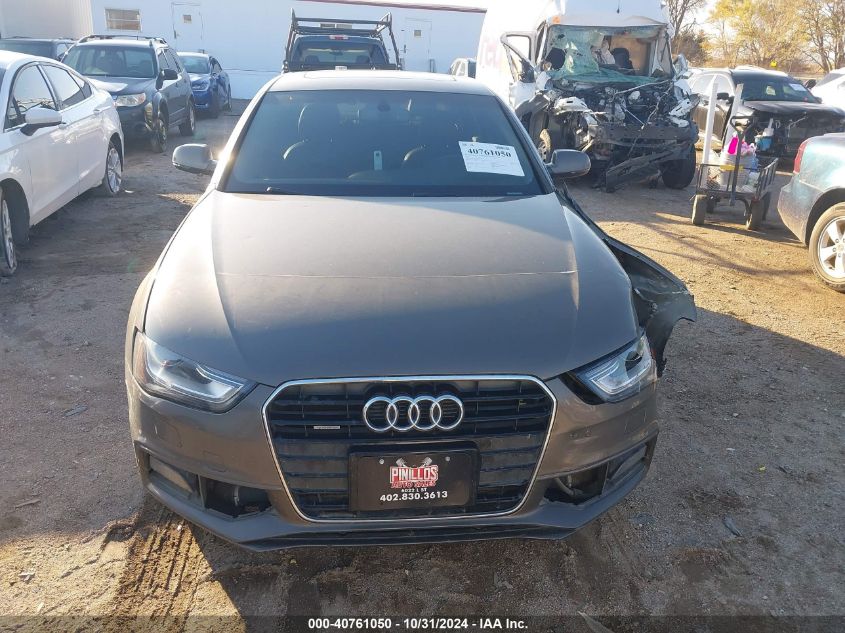 2014 Audi A4 2.0T Premium VIN: WAUFFAFL5EN020462 Lot: 40761050