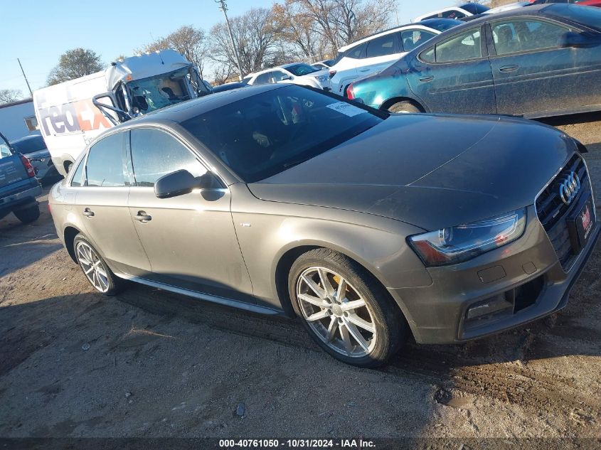 2014 Audi A4 2.0T Premium VIN: WAUFFAFL5EN020462 Lot: 40761050