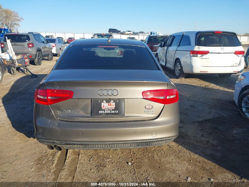 2014 Audi A4 2.0T Premium VIN: WAUFFAFL5EN020462 Lot: 40761050