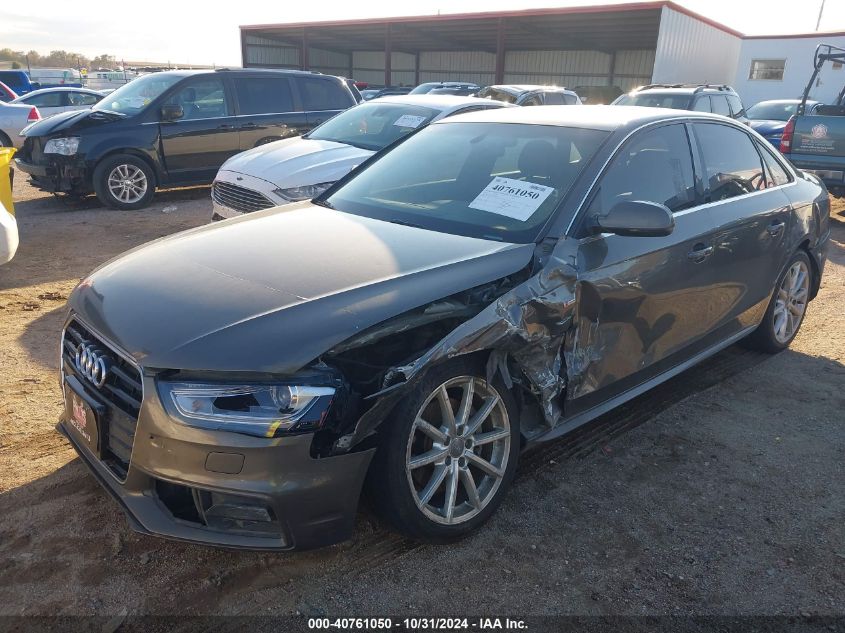 2014 Audi A4 2.0T Premium VIN: WAUFFAFL5EN020462 Lot: 40761050