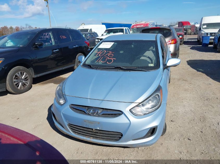 2013 Hyundai Accent Gs VIN: KMHCT5AE4DU114394 Lot: 40761135