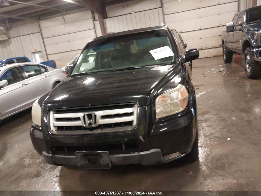 2006 Honda Pilot Ex-L VIN: 2HKYF18666H520652 Lot: 40761237