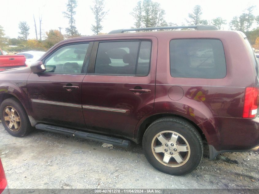 2010 Honda Pilot Touring VIN: 5FNYF3H89AB010672 Lot: 40761278