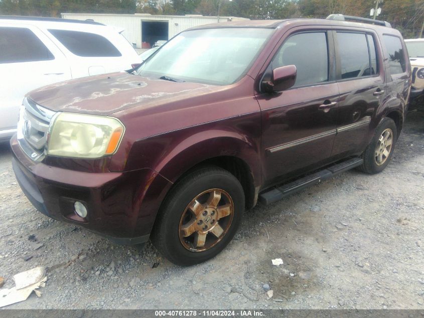 2010 Honda Pilot Touring VIN: 5FNYF3H89AB010672 Lot: 40761278