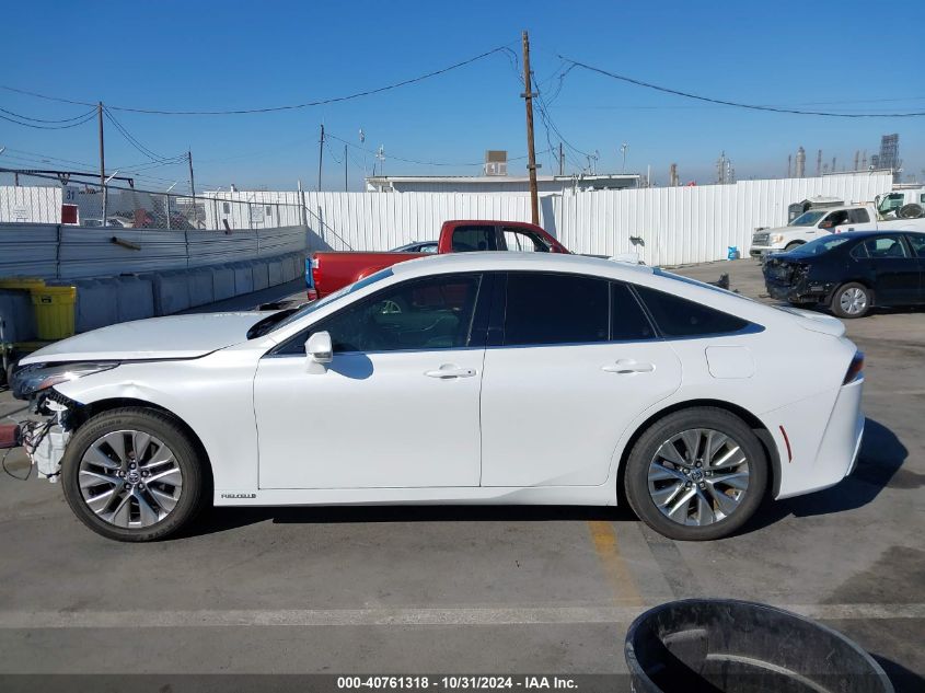 2021 Toyota Mirai Xle VIN: JTDAAAAA7MA003248 Lot: 40761318