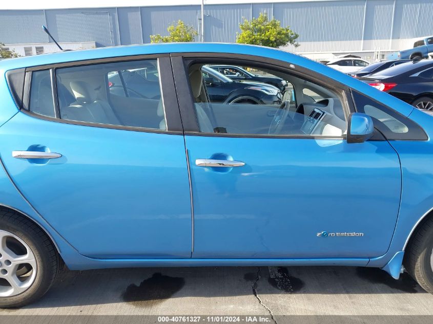 2014 Nissan Leaf Sv VIN: 1N4AZ0CP0EC338075 Lot: 40761327