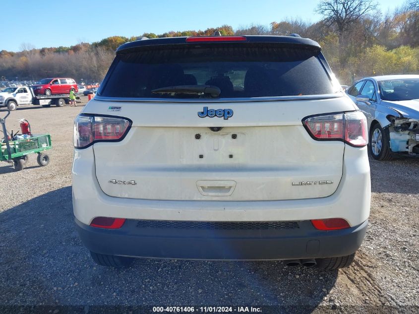 2018 Jeep Compass Limited 4X4 VIN: 3C4NJDCB1JT283262 Lot: 40761406