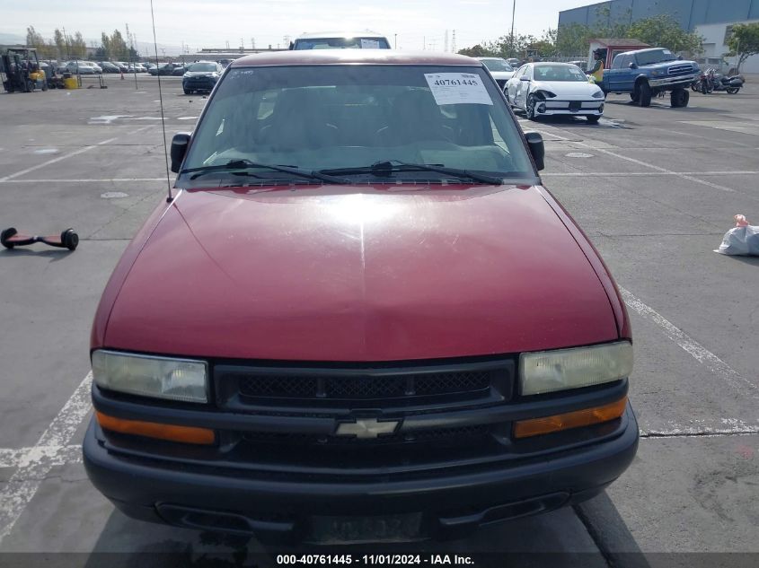 2003 Chevrolet S-10 Ls VIN: 1GCCS19H538142808 Lot: 40761445