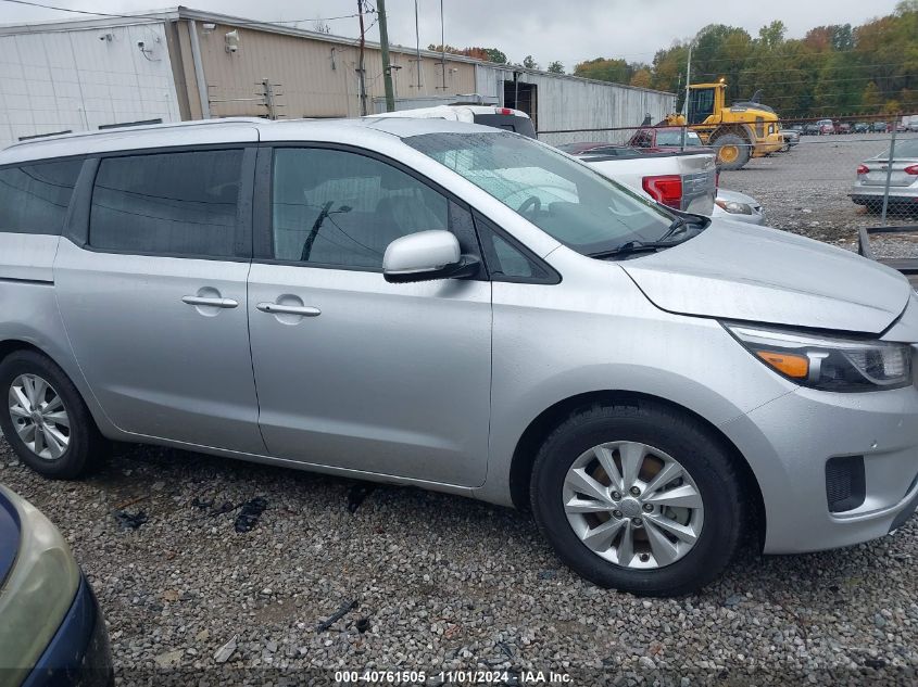 2017 Kia Sedona Lx VIN: KNDMB5C11H6281893 Lot: 40761505