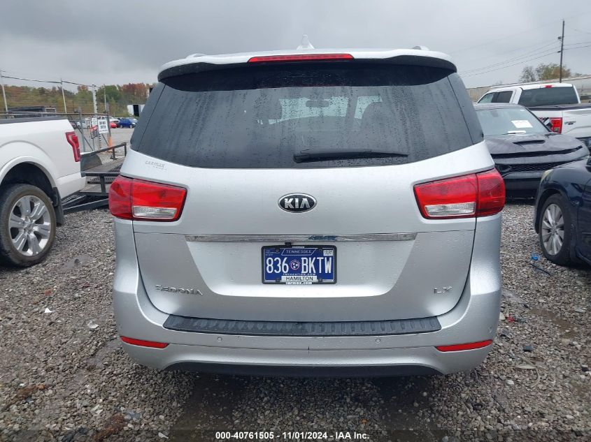 2017 Kia Sedona Lx VIN: KNDMB5C11H6281893 Lot: 40761505