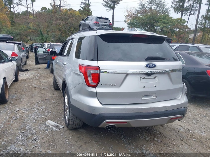 VIN 1FM5K7F89HGA55390 2017 FORD EXPLORER LIMITED