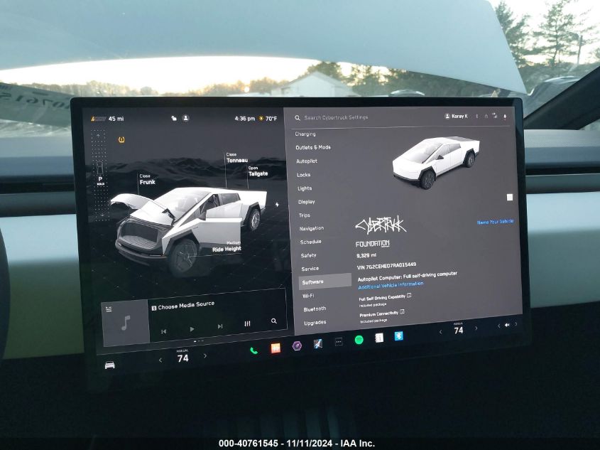 2024 Tesla Cybertruck VIN: 7G2CEHED7RA015449 Lot: 40761545