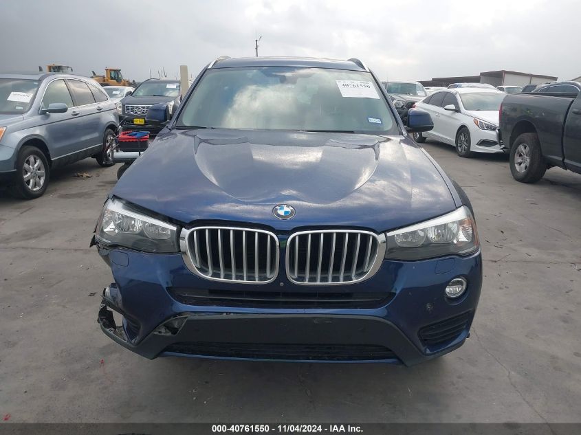 2017 BMW X3 Sdrive28I VIN: 5UXWZ7C39H0X41367 Lot: 40761550