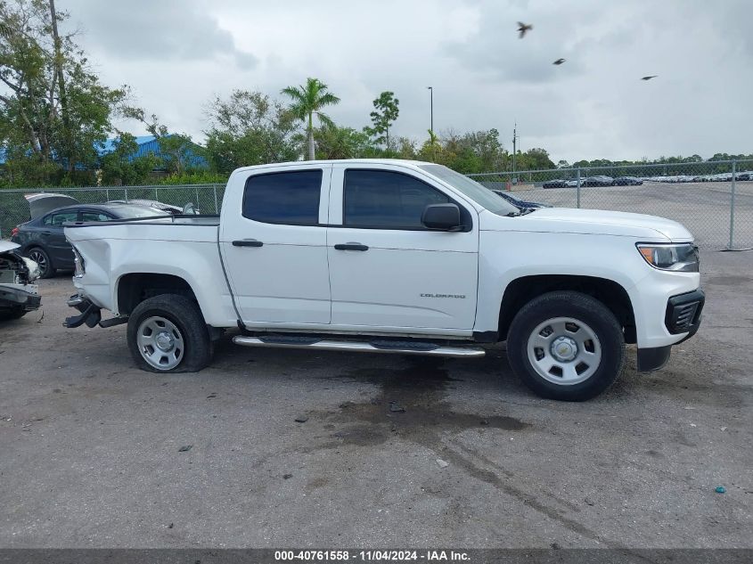 2022 Chevrolet Colorado 2Wd Short Box Wt VIN: 1GCGSBEN2N1304487 Lot: 40761558