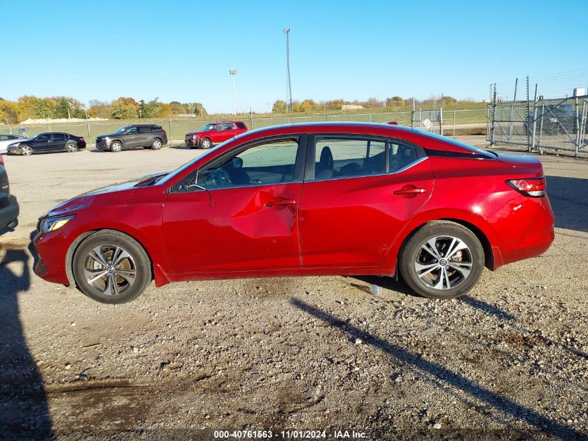 2022 Nissan Sentra Sv Xtronic Cvt VIN: 3N1AB8CV2NY217053 Lot: 40761563