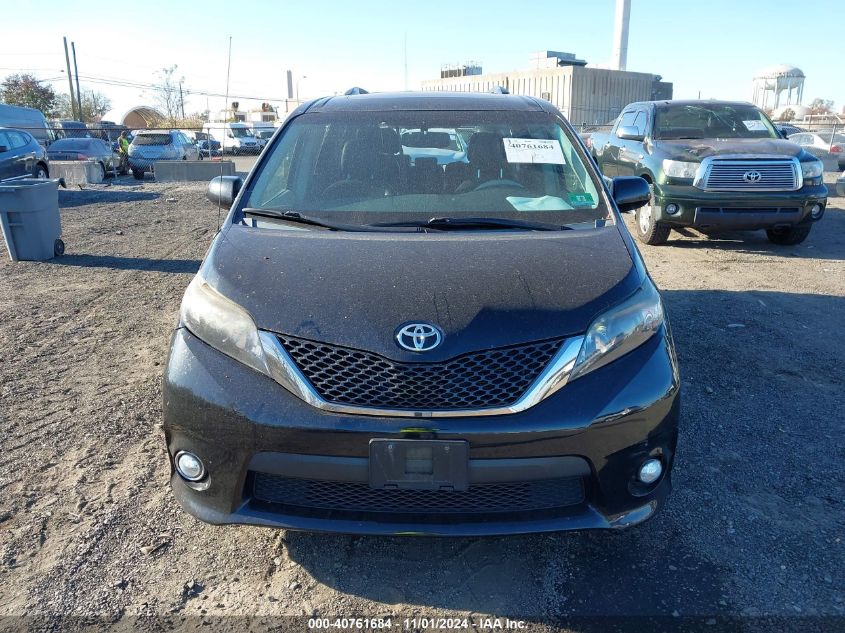 2014 Toyota Sienna Se 8 Passenger VIN: 5TDXK3DC0ES490653 Lot: 40761684