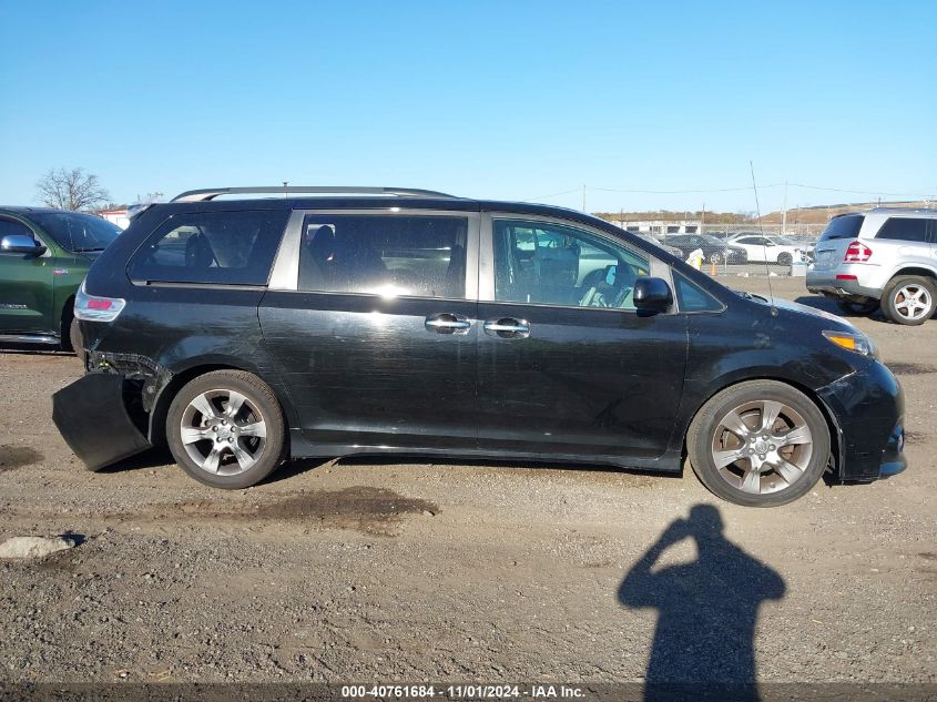 2014 Toyota Sienna Se 8 Passenger VIN: 5TDXK3DC0ES490653 Lot: 40761684