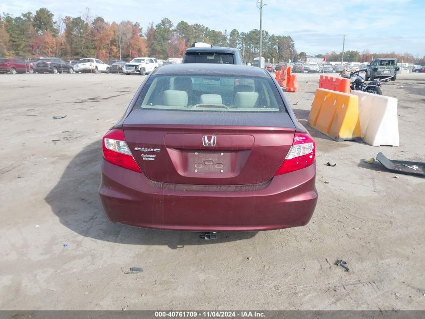 2012 Honda Civic Lx VIN: JHMFB2F55CS000960 Lot: 40761709