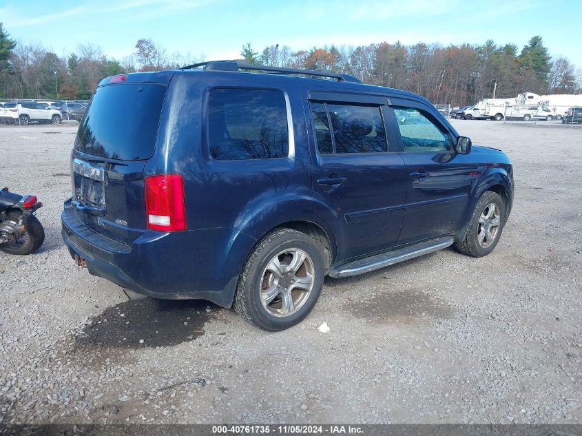 2012 Honda Pilot Ex-L VIN: 5FNYF4H55CB058376 Lot: 40761735