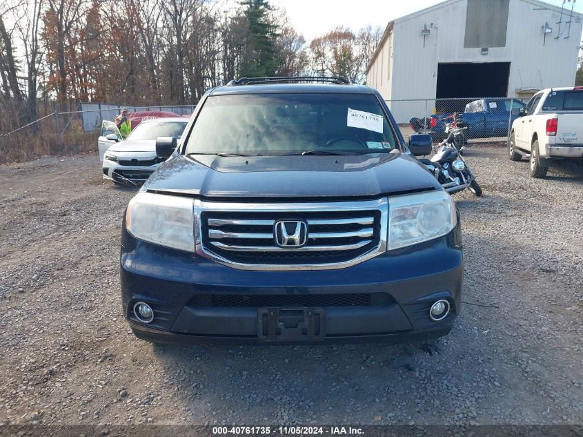 2012 Honda Pilot Ex-L VIN: 5FNYF4H55CB058376 Lot: 40761735