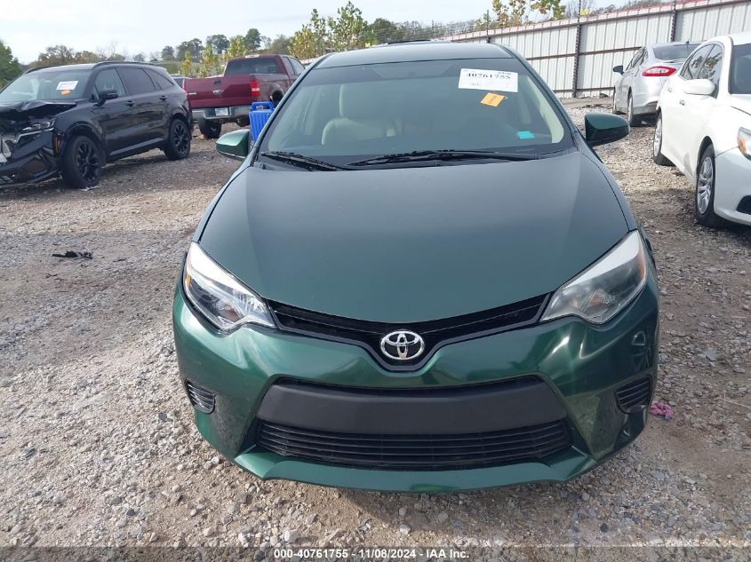 2016 Toyota Corolla Le VIN: 2T1BURHE9GC726313 Lot: 40761755