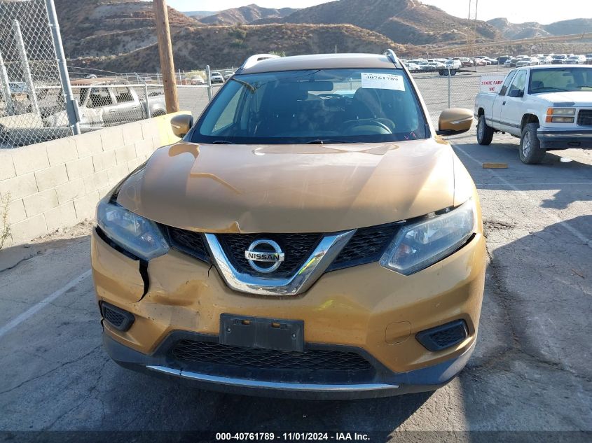 2015 Nissan Rogue Sv VIN: KNMAT2MT0FP517777 Lot: 40761789