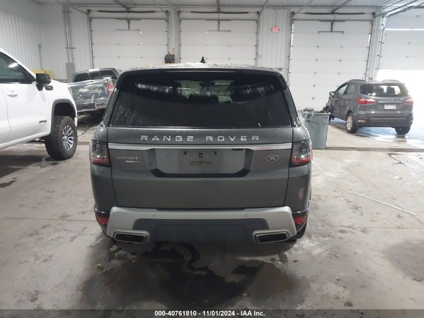 2019 Land Rover Range Rover Sport Hse VIN: SALWR2RV3KA825644 Lot: 40761810