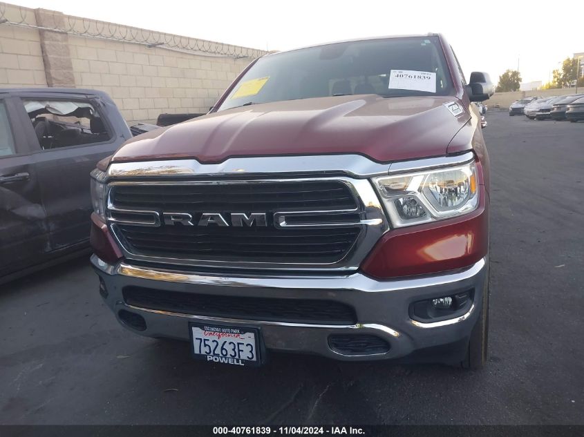 2019 Ram 1500 Big Horn/Lone Star 4X2 5'7 Box VIN: 1C6RREFT9KN771324 Lot: 40761839