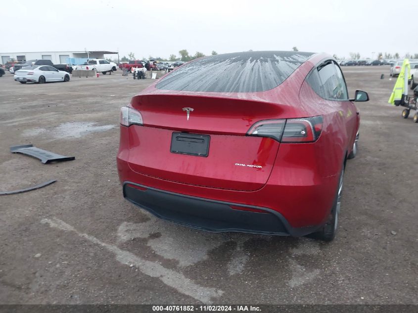 2024 TESLA MODEL Y LONG RANGE DUAL MOTOR ALL-WHEEL DRIVE - 7SAYGDEE0RA255644