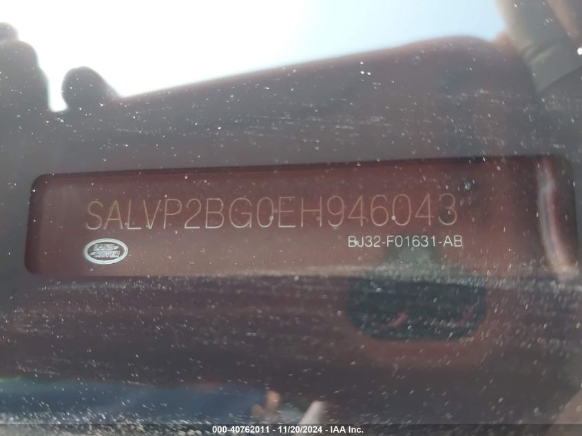 VIN SALVP2BG0EH946043 2014 Land Rover Range Rover,... no.9