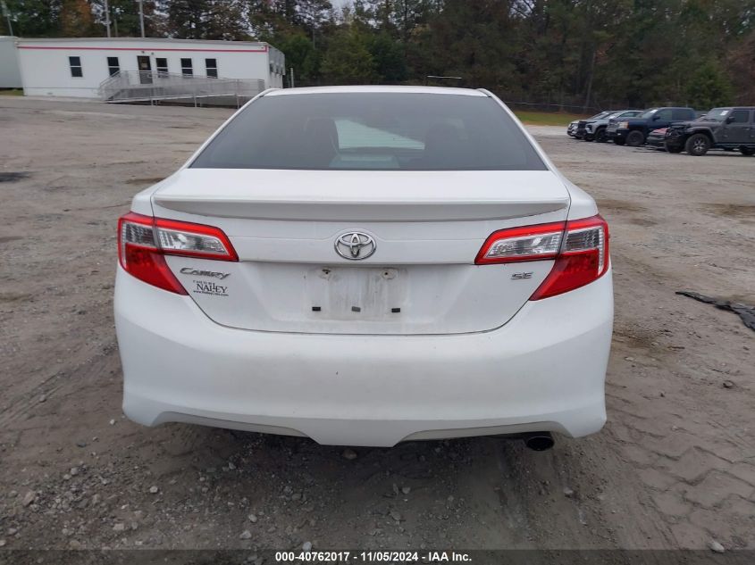 2014 Toyota Camry Se VIN: 4T1BF1FK2EU313598 Lot: 40762017