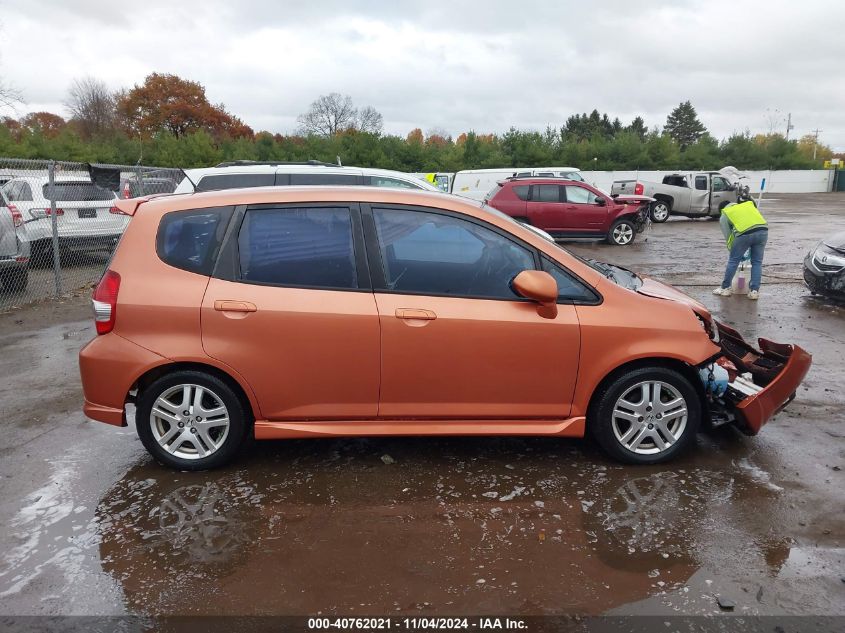 2008 Honda Fit Sport VIN: JHMGD38688S020833 Lot: 40762021