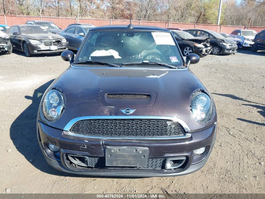 2013 Mini Convertible Cooper S VIN: WMWZP3C56DT705074 Lot: 40762024