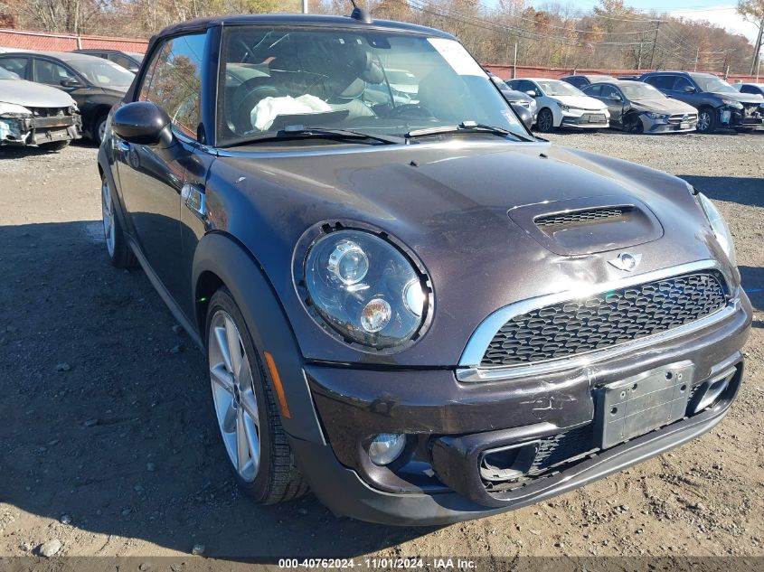 2013 Mini Convertible Cooper S VIN: WMWZP3C56DT705074 Lot: 40762024