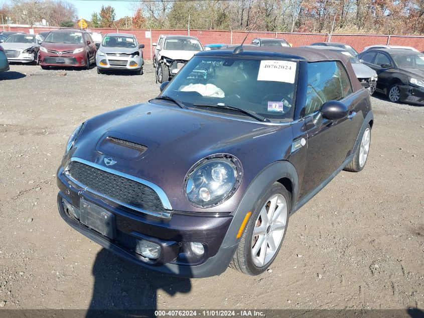 2013 Mini Convertible Cooper S VIN: WMWZP3C56DT705074 Lot: 40762024