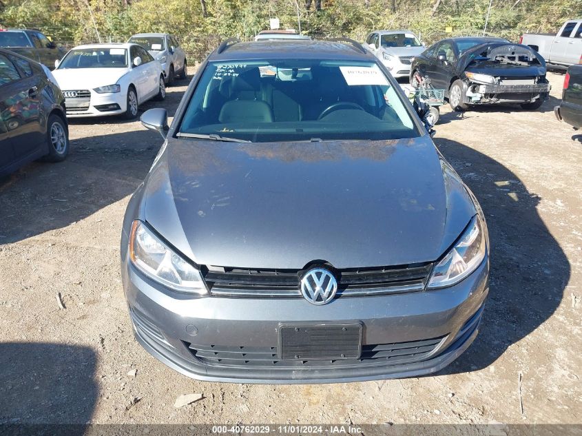 2015 Volkswagen Golf Sportwagen Tdi S 4-Door VIN: 3VWCA7AU1FM505942 Lot: 40762029