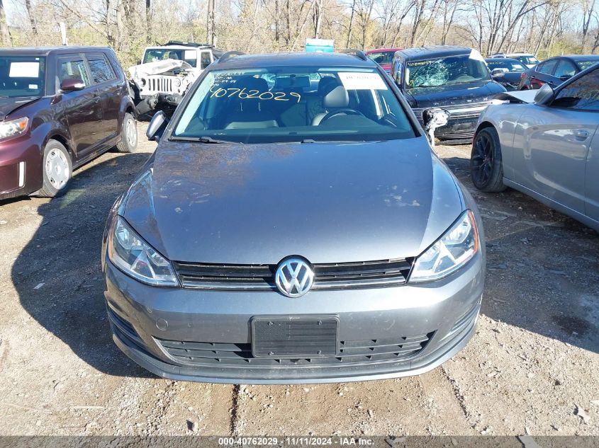 2015 Volkswagen Golf Sportwagen Tdi S 4-Door VIN: 3VWCA7AU1FM505942 Lot: 40762029