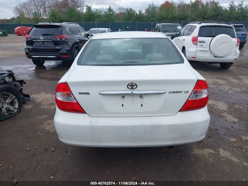 2002 Toyota Camry Le VIN: 4T1BE32K72U017363 Lot: 40762074