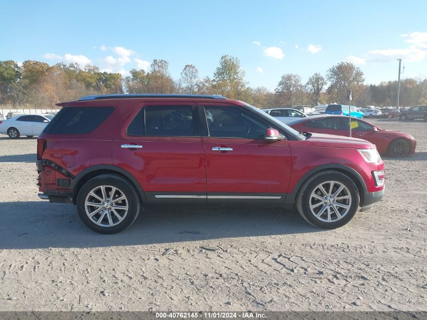 2017 Ford Explorer Limited VIN: 1FM5K7F80HGC69720 Lot: 40762145