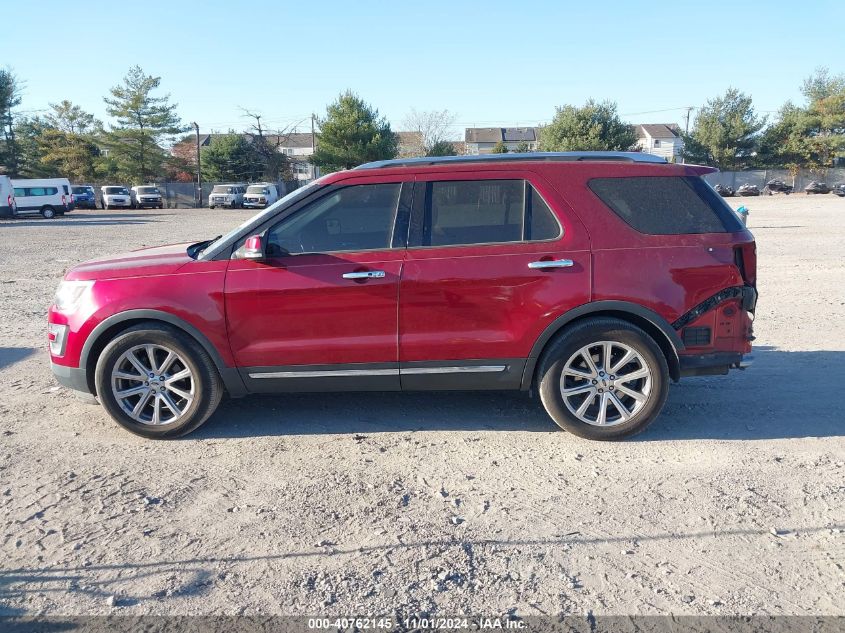 2017 Ford Explorer Limited VIN: 1FM5K7F80HGC69720 Lot: 40762145