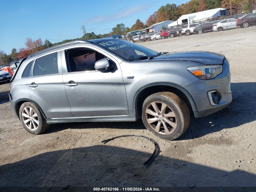 2015 Mitsubishi Outlander Sport Gt VIN: 4A4AR4AW6FE046473 Lot: 40762166