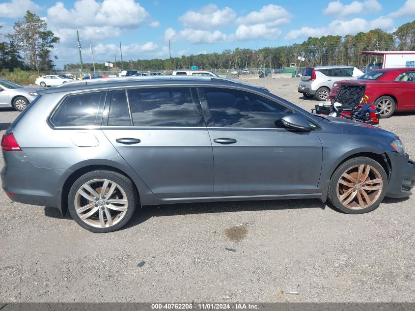 2015 Volkswagen Golf Sportwagen Tsi Sel 4-Door VIN: 3VWC17AU5FM510304 Lot: 40762205