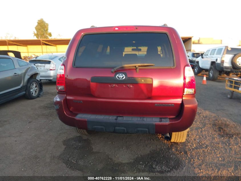 2006 Toyota 4Runner Sr5 Sport V6 VIN: JTEZU14R168057470 Lot: 40762228