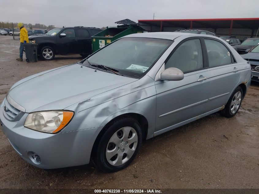 2006 Kia Spectra Ex/Lx/Sx VIN: KNAFE122X65293785 Lot: 40762238