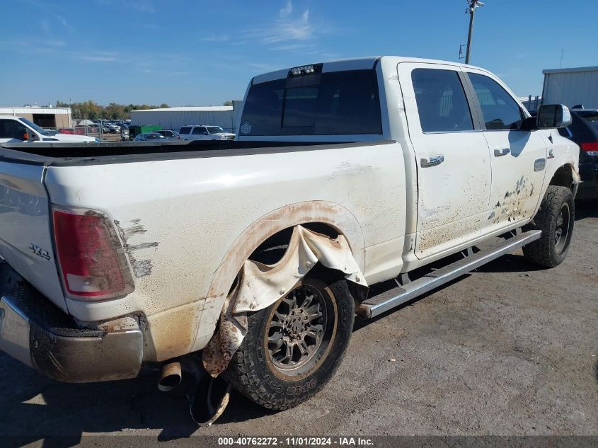 2018 Ram 2500 Longhorn 4X4 6'4 Box VIN: 3C6UR5GLXJG281961 Lot: 40762272