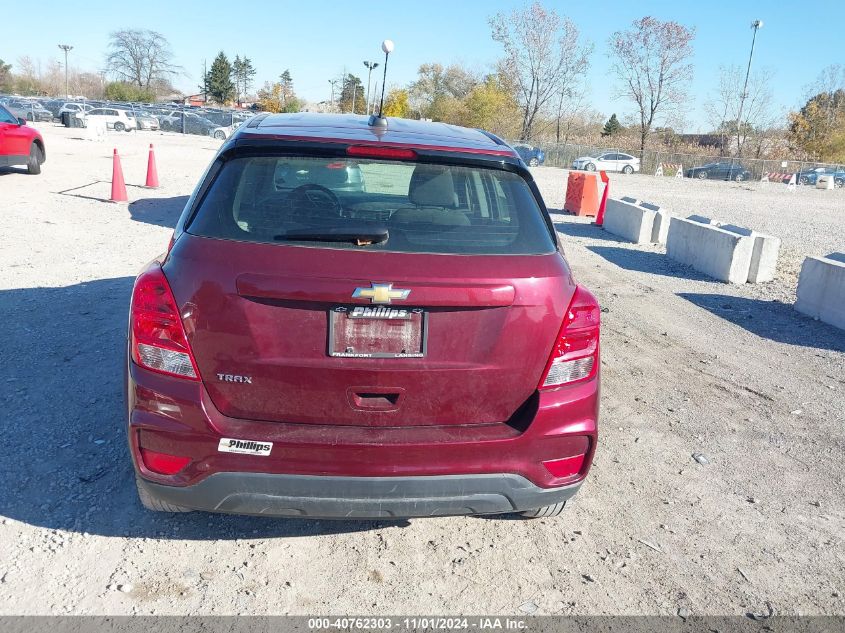 2017 Chevrolet Trax Ls VIN: 3GNCJKSB5HL178514 Lot: 40762303