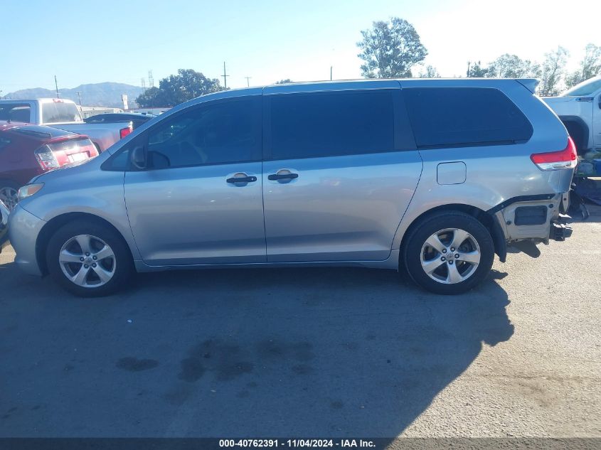 2012 Toyota Sienna Le VIN: 5TDKA3DC6CS010531 Lot: 40762391