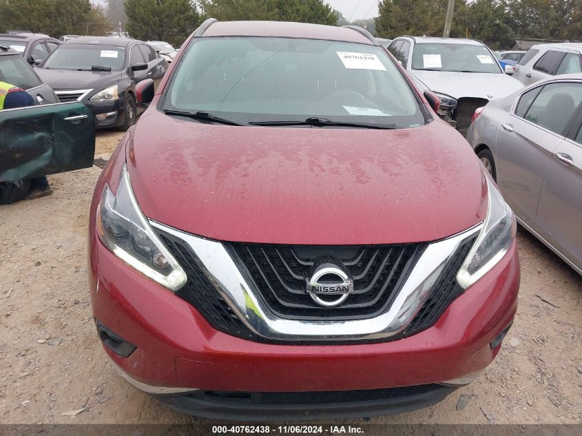 2018 Nissan Murano Sv VIN: 5N1AZ2MG9JN155207 Lot: 40762438