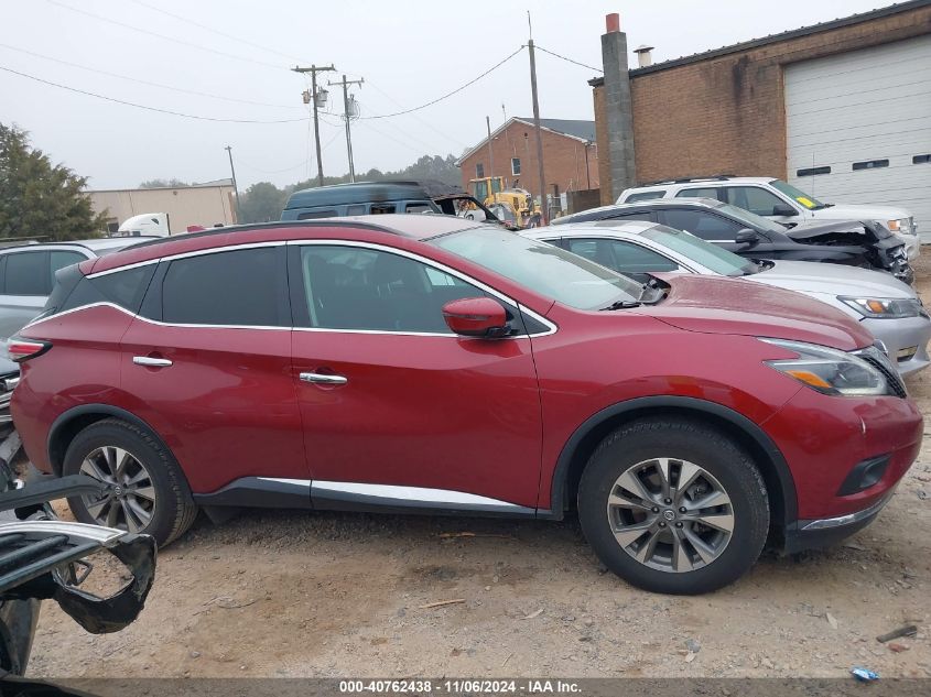 2018 Nissan Murano Sv VIN: 5N1AZ2MG9JN155207 Lot: 40762438