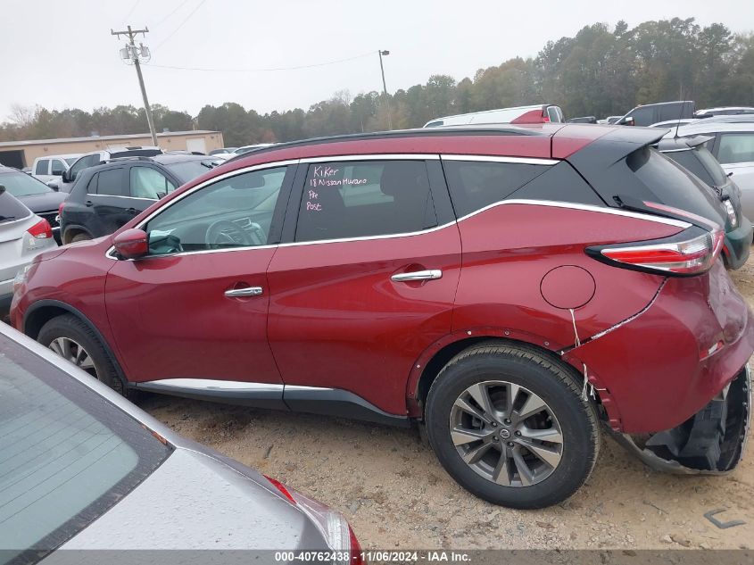 2018 Nissan Murano Sv VIN: 5N1AZ2MG9JN155207 Lot: 40762438